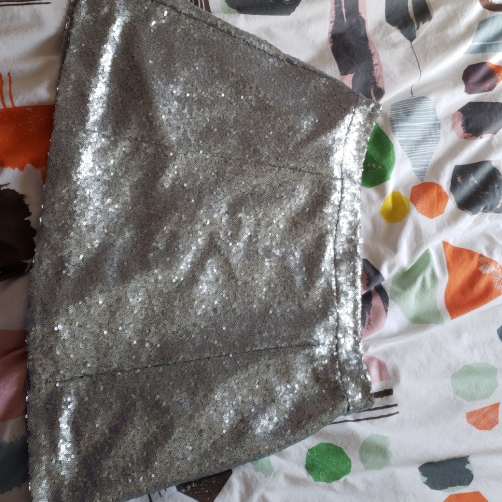 Silver Sequence skirt